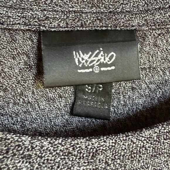 Mossimo Womens Space Dye Fitted Tee Gray Black Size S Thin Nice - Picture 6 of 8